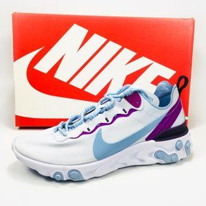 Nike React Element 55 Shoes Women's White NEW